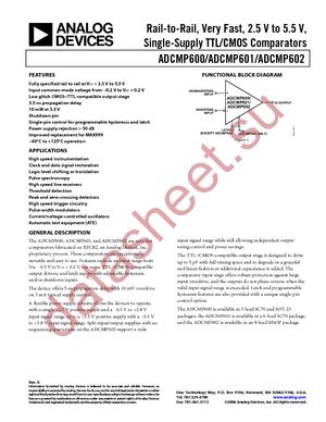 ADCMP601BKSZ-R2 datasheet  